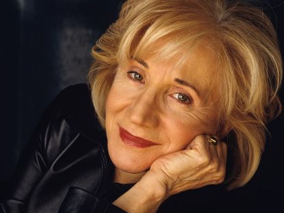 Olympia Dukakis posing for a shoot.